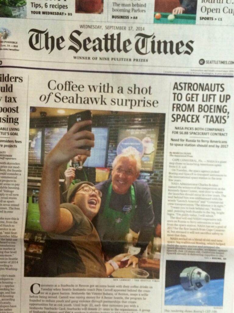 Starbucks Seahawks news